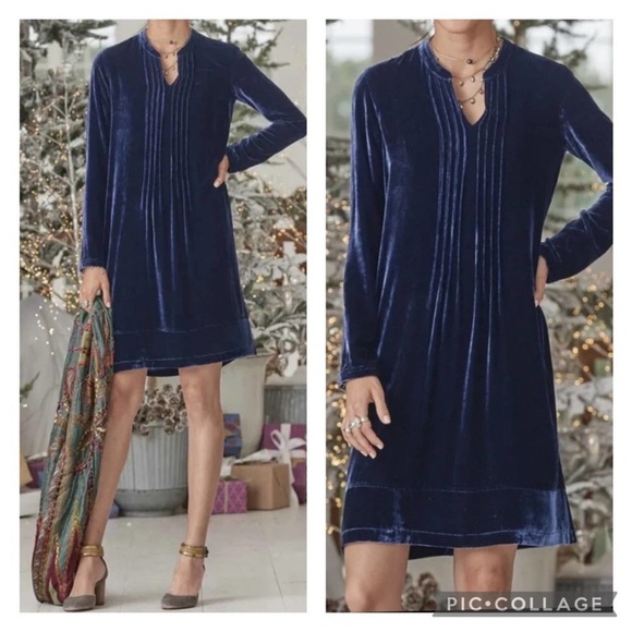 Stunning, Sundance, velvet, enchantment, dress, navy blue - PXL - Picture 8 of 8